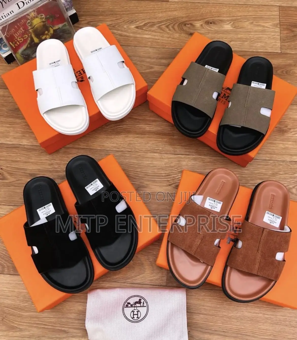 Hermes Cross Slippers/Pam