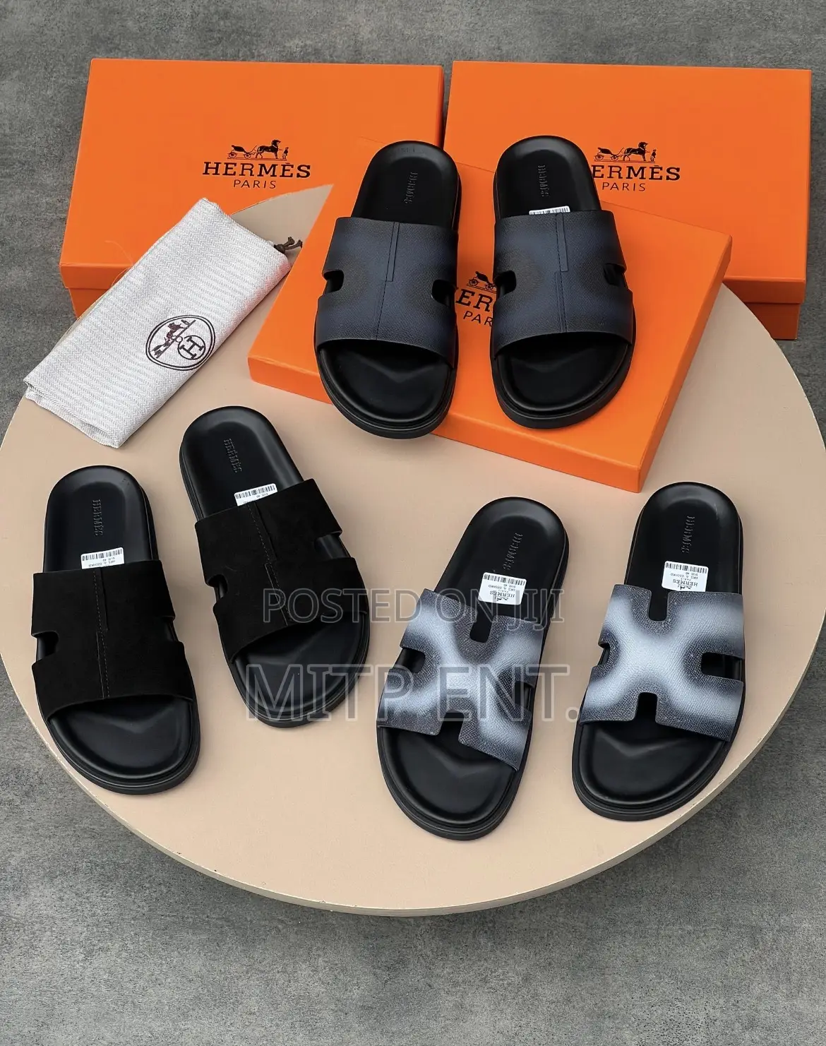 Hermes Cross Slippers/Pam