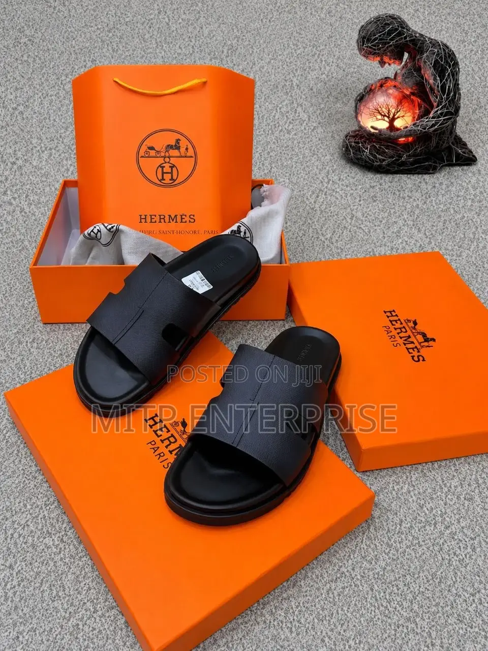 Hermes Cross Slippers/Pam