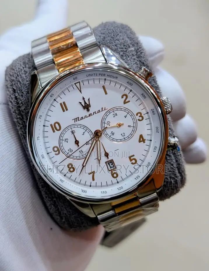 Masarati Quality Luxury Men Chain Strap Wristwatch