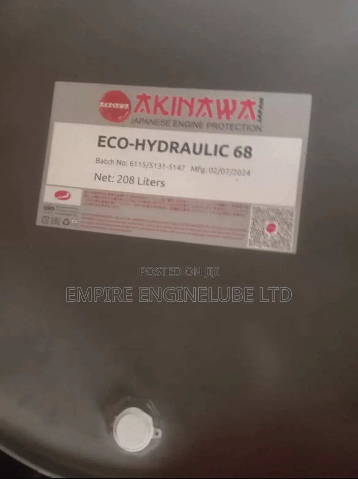 Akinawa 80w90 Hydraulic 68 (Bucket and Drum)Extreme Pressure