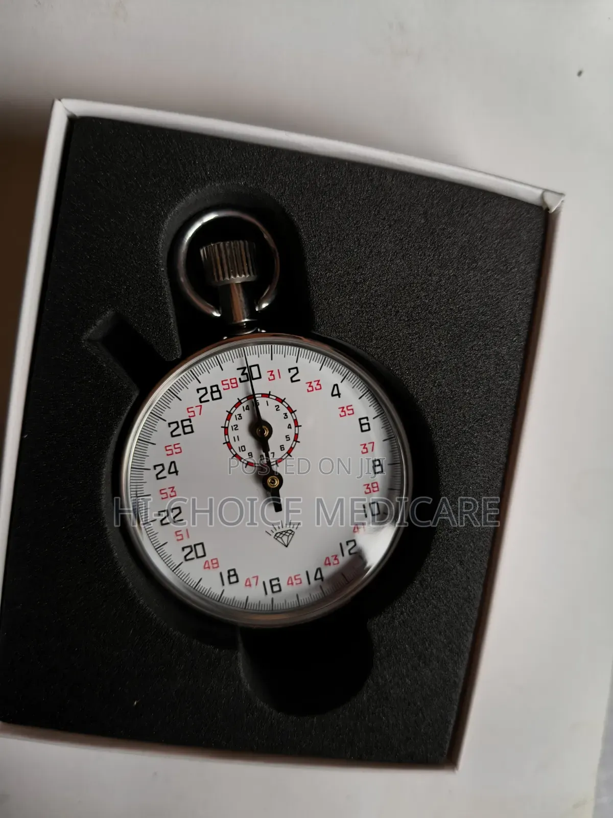 Diamond Stainless Stop Watch