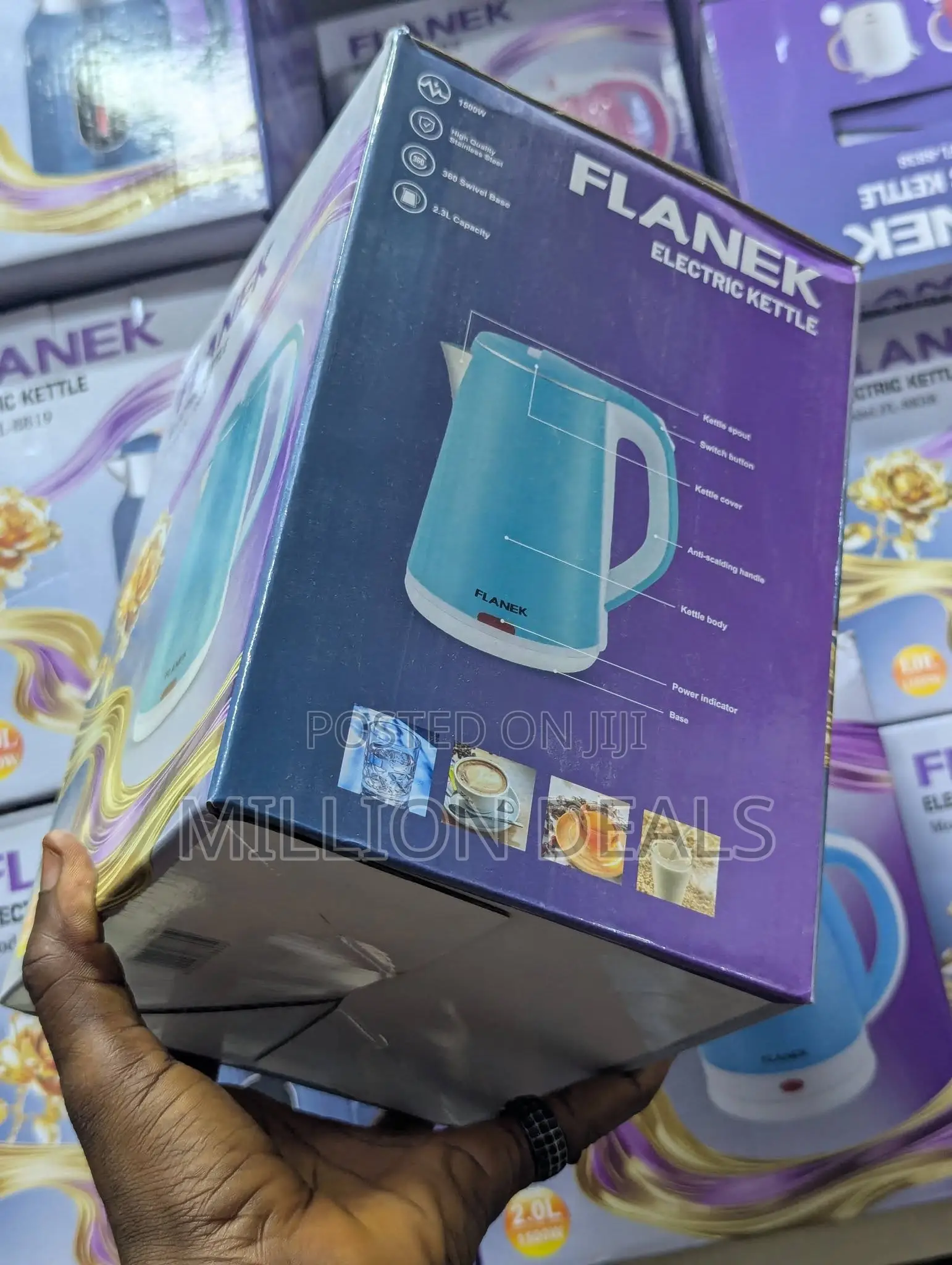 Cool Classic Electric Kettle 1500w 2.3l