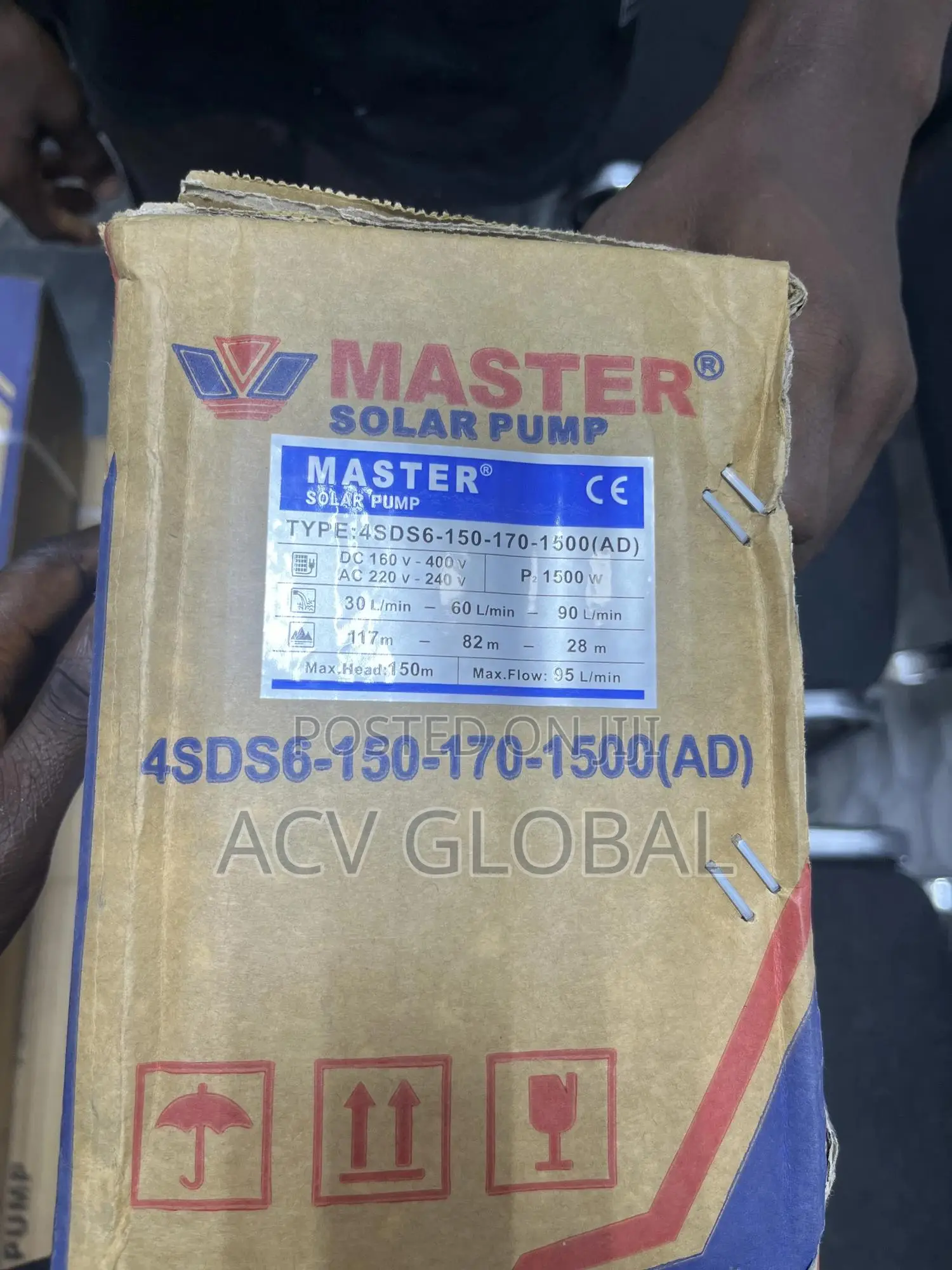 1500w Ac/Dc Submersible Pump