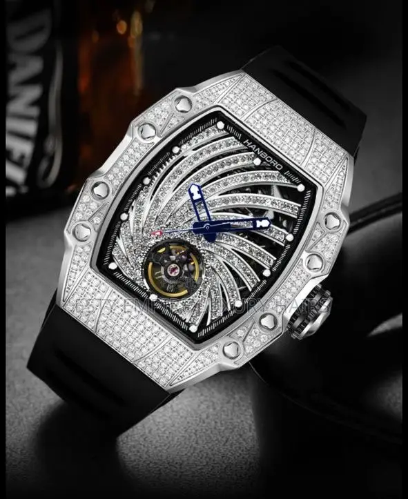 High Quality Luxury Hanboro Rubber Wristwatch