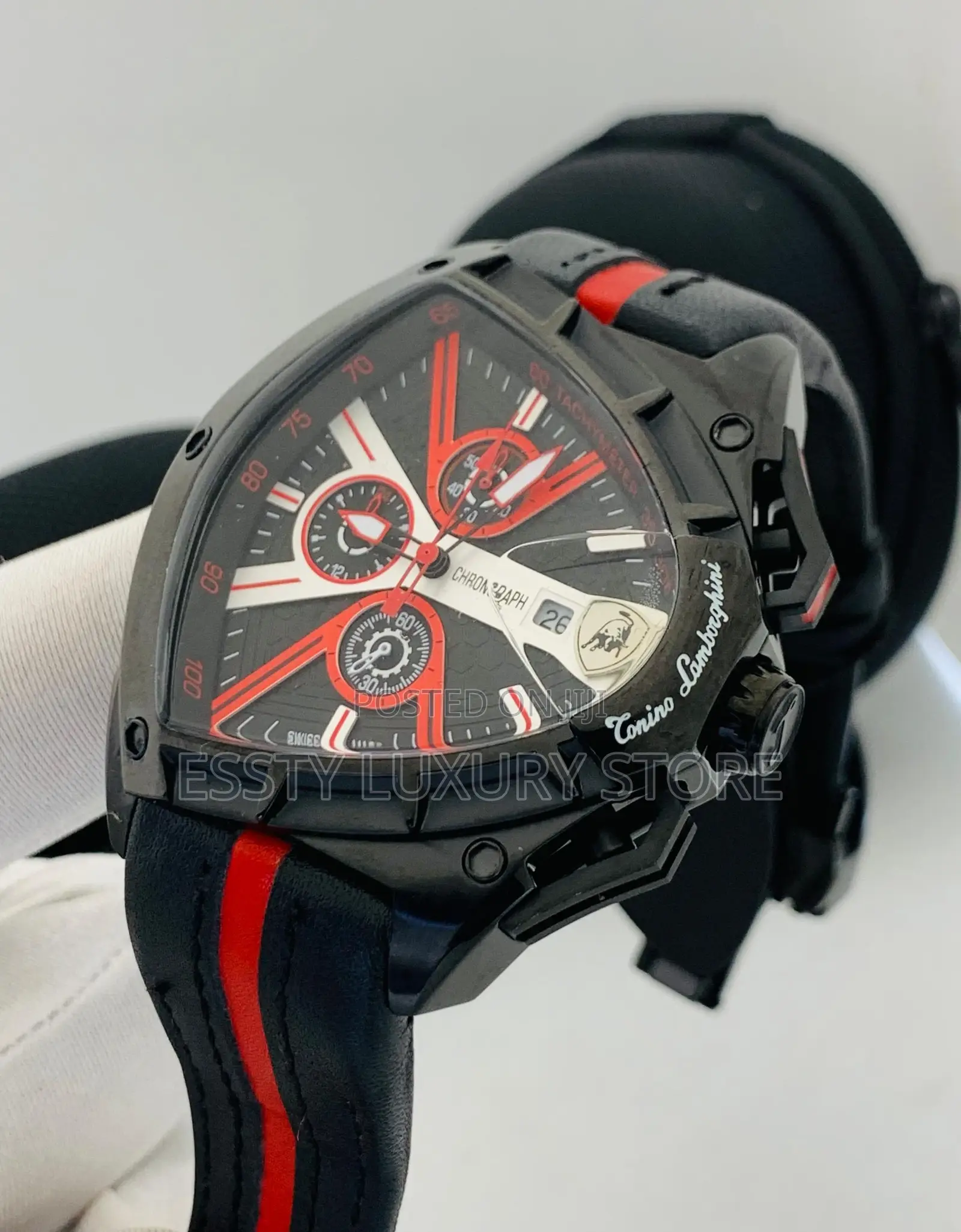 High Quality Luxury Lamborghini Leather Wristwatch