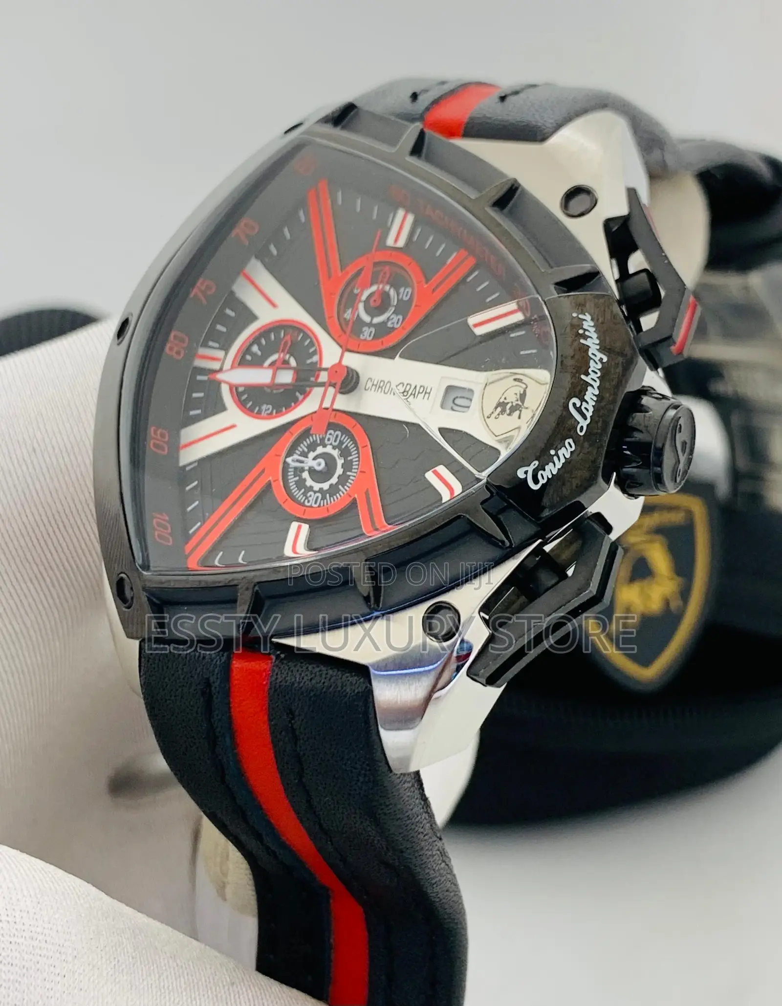 High Quality Luxury Lamborghini Leather Wristwatch