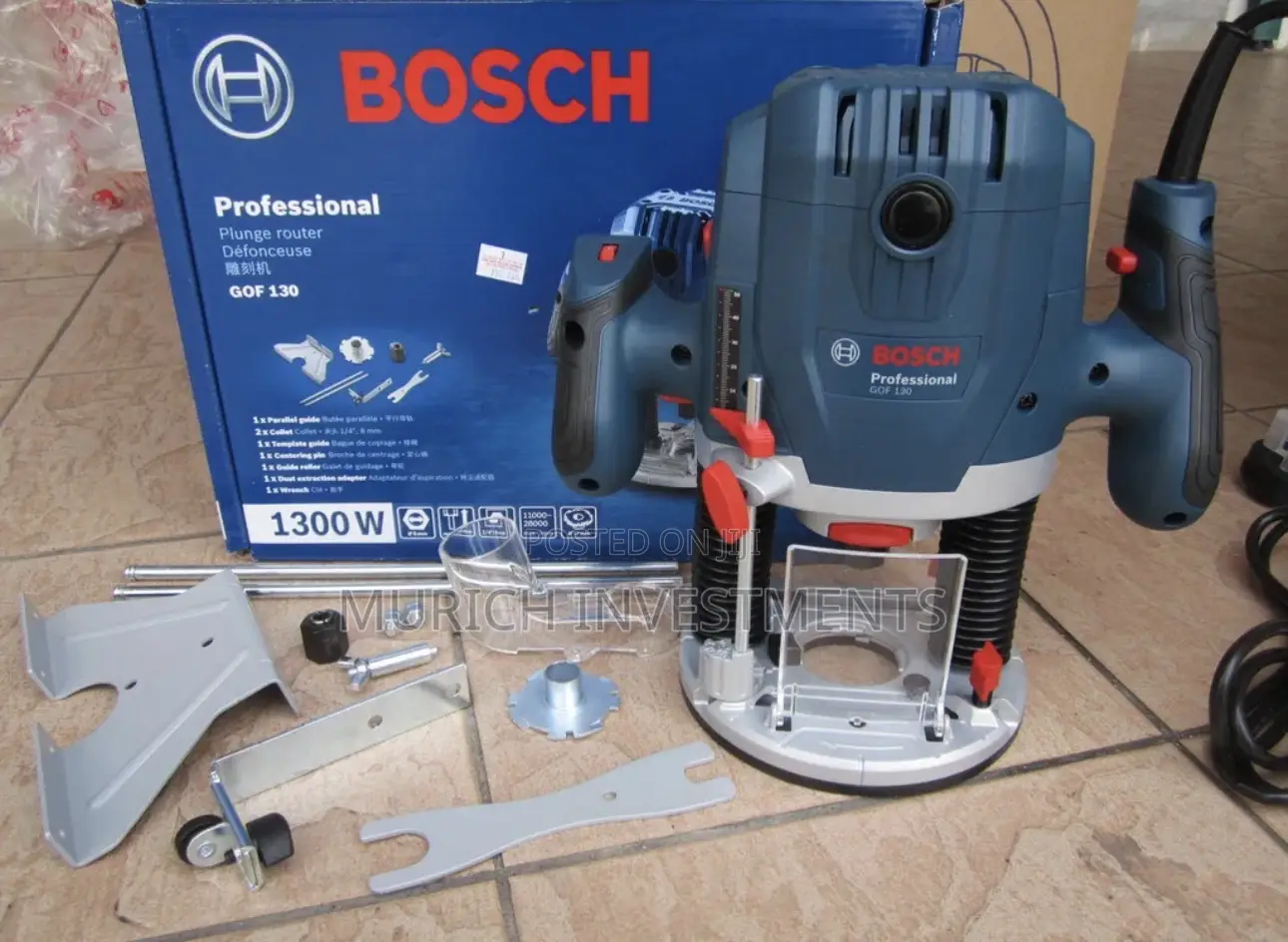 Bosch Gof 1300w 6.0~8.0mm Wood Plunge Router