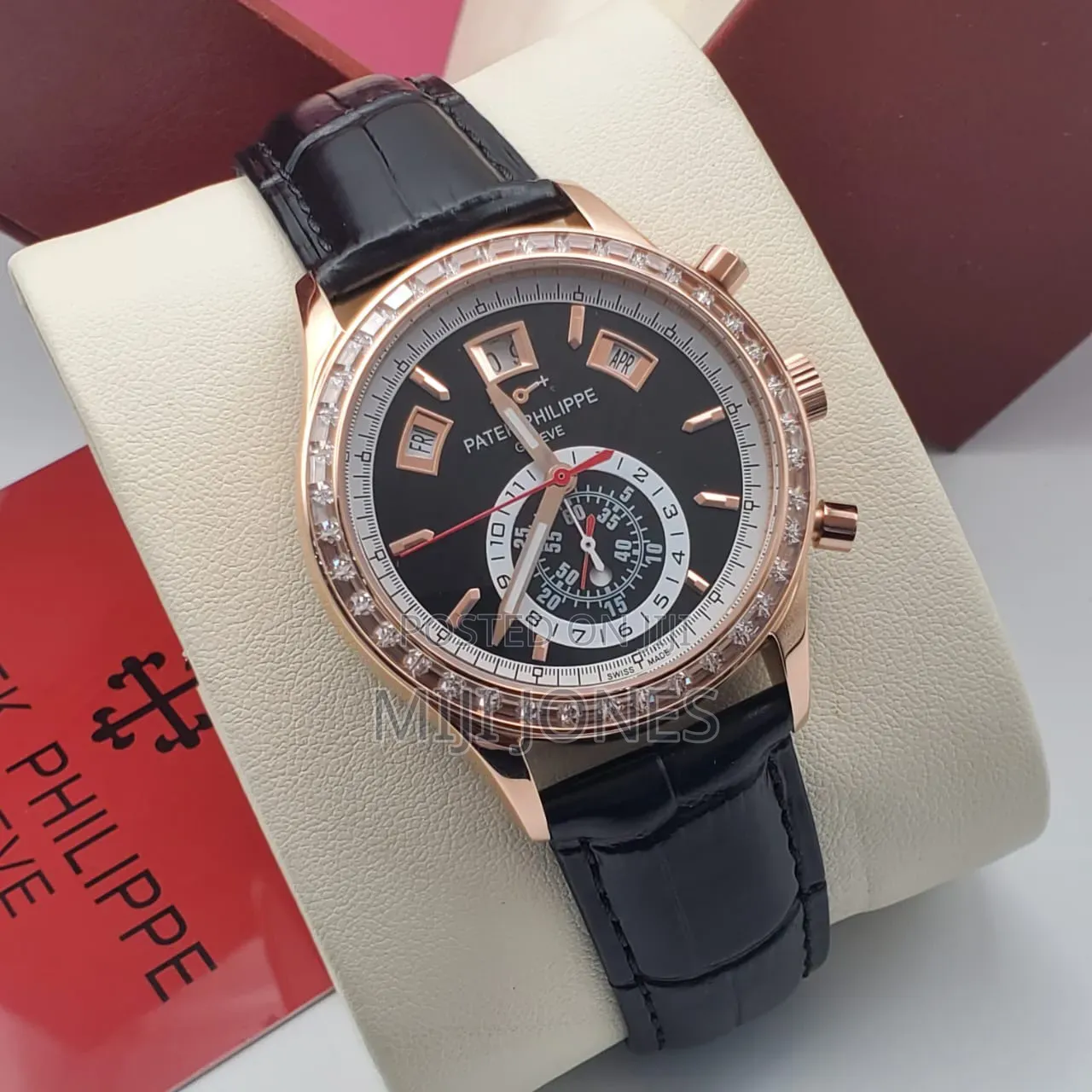 *Classic Patek Philippe Replica Automatic Men's Leather Watch*