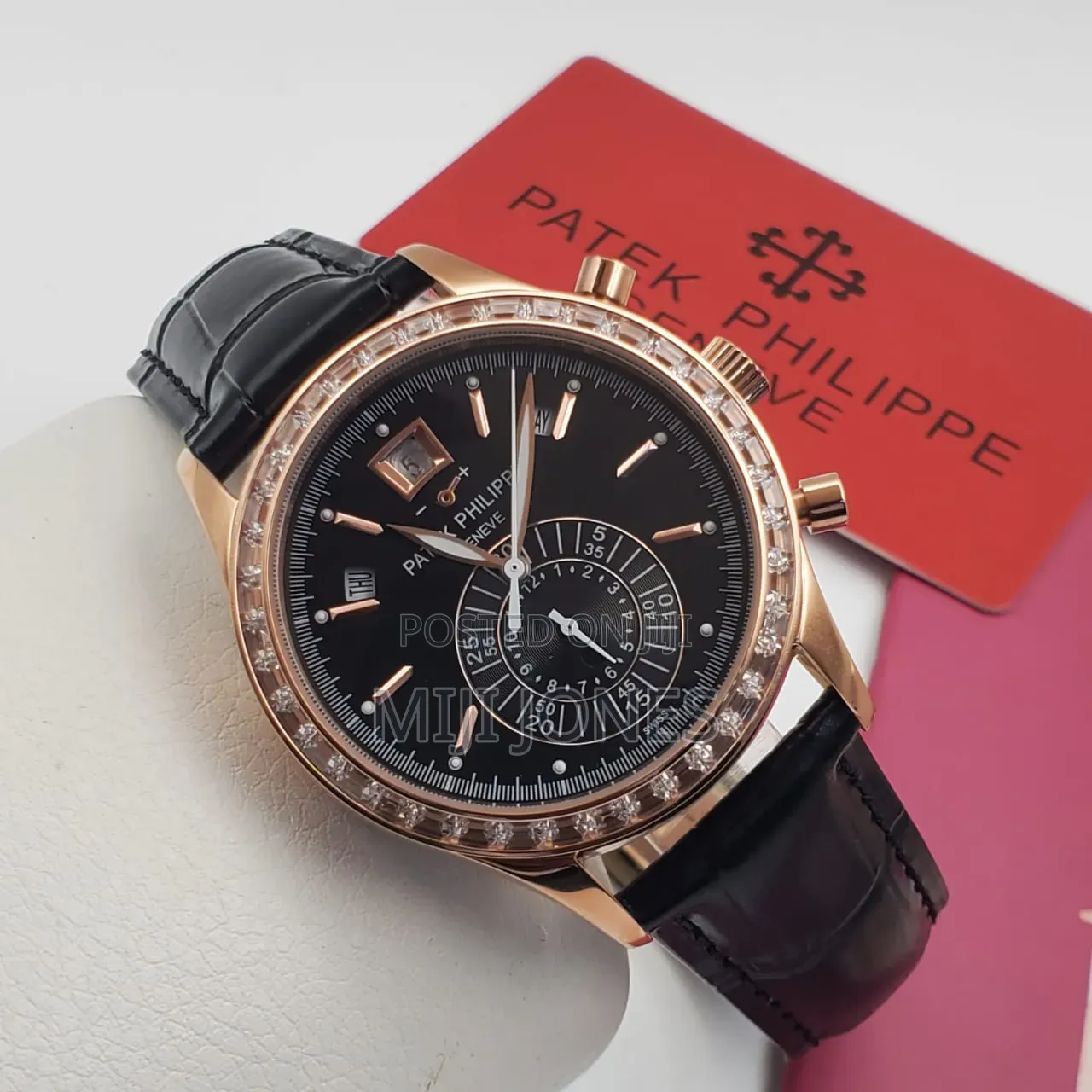 *Classic Patek Philippe Replica Automatic Men's Leather Watch*