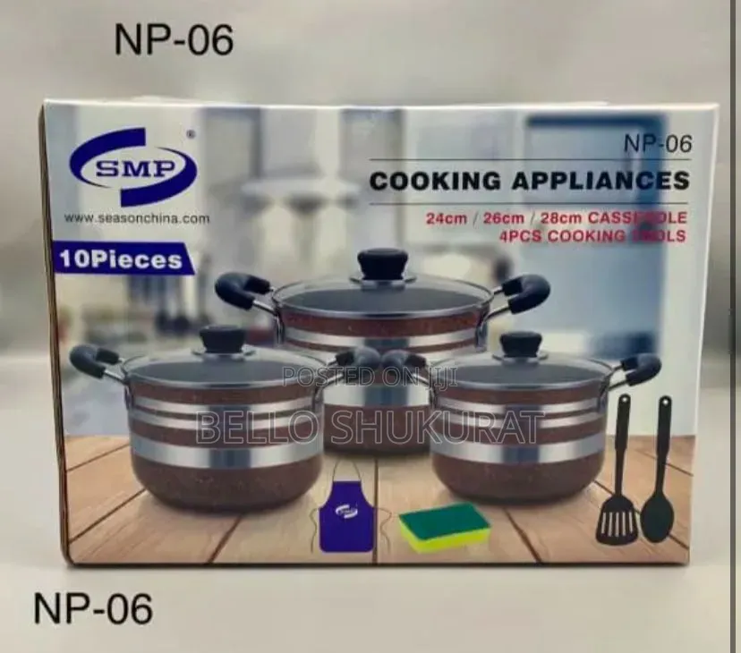 3 Set Enamel Non Stick Pot