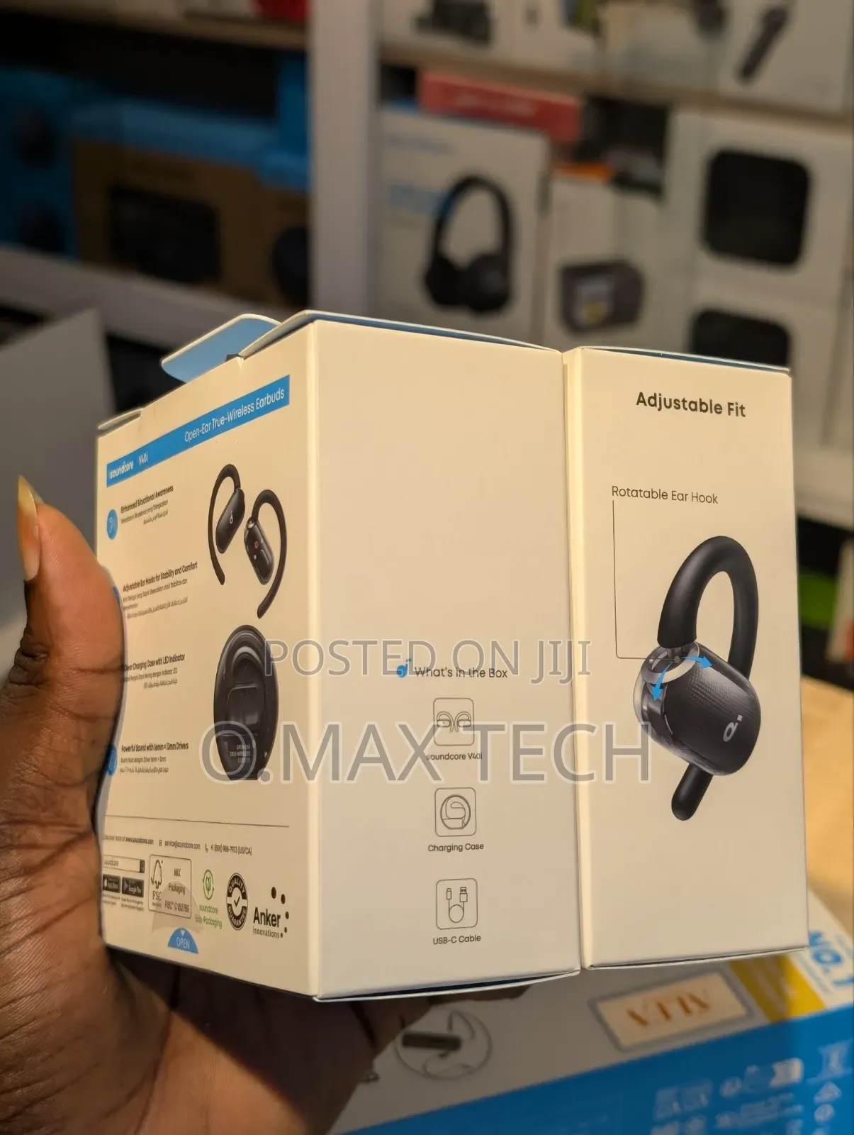 Soundcore V40i | Comfortable Fit and Clear Sound, Lidless Case