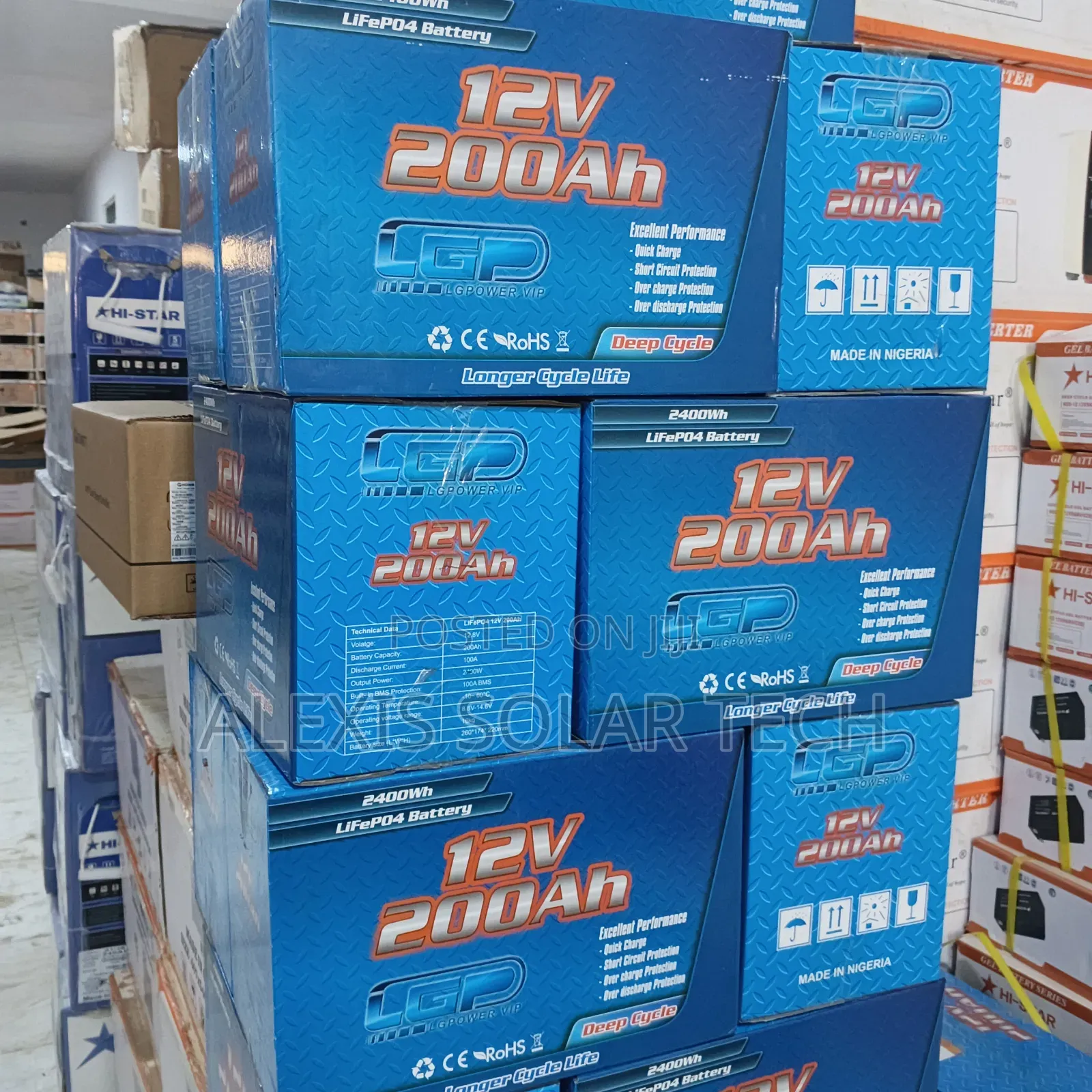 200ah 12v Solar Lithium Battery