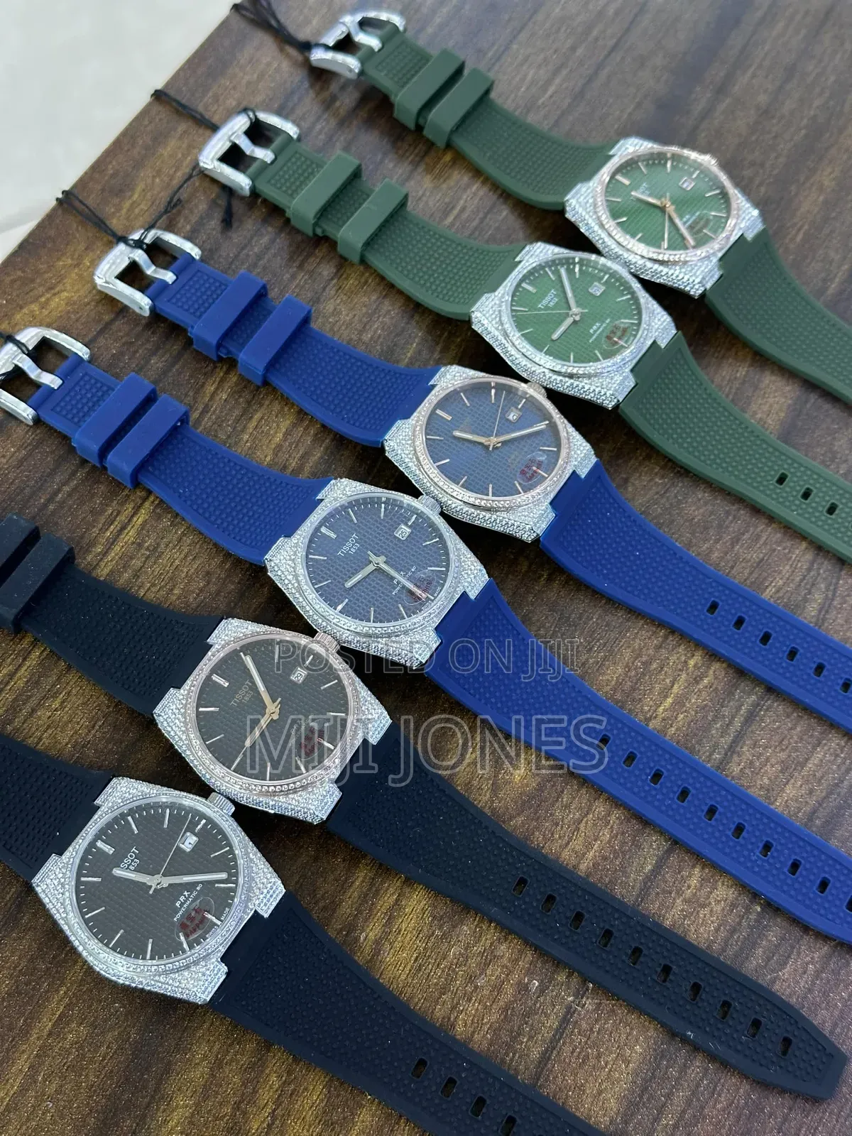 *Tissot Replica Ice Quartz Watch – Sporty Rubber Strap*