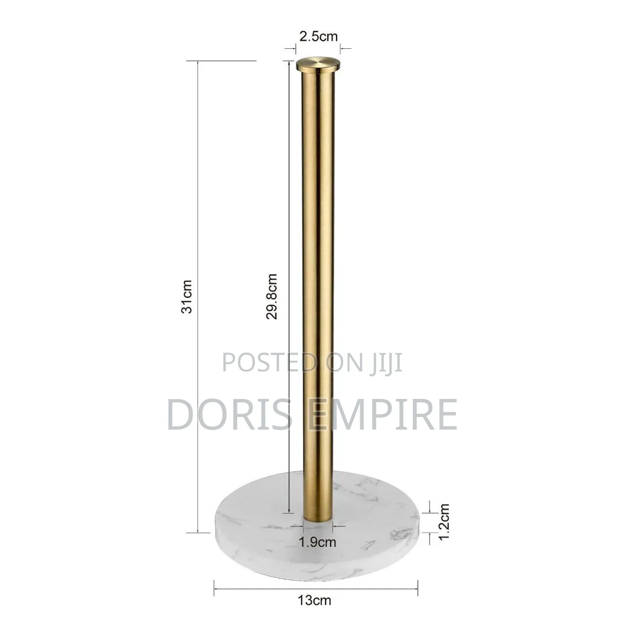 Luxury Gold Marble Base Kitchen Paper Holder