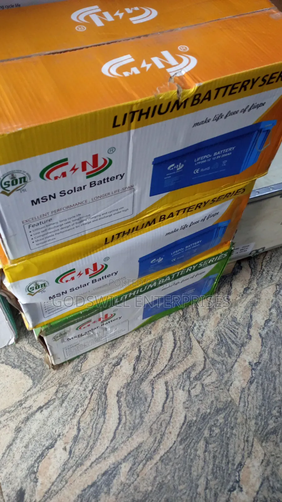 MSN 200a Lithium Battery 12v