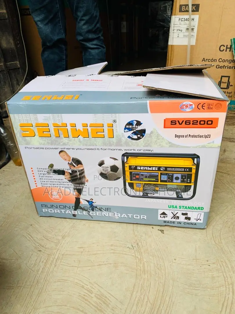 Original 4.5kva Senwei Generator(Sv6200) 100% Corper. 5yrs Warranty