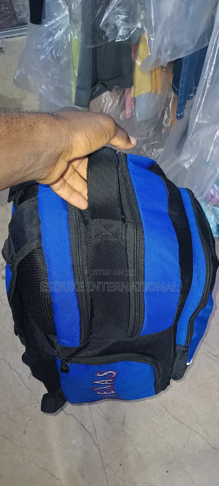 Big Blue School Bag