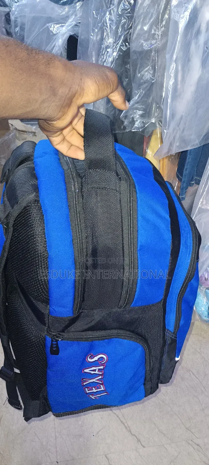 Big Blue School Bag