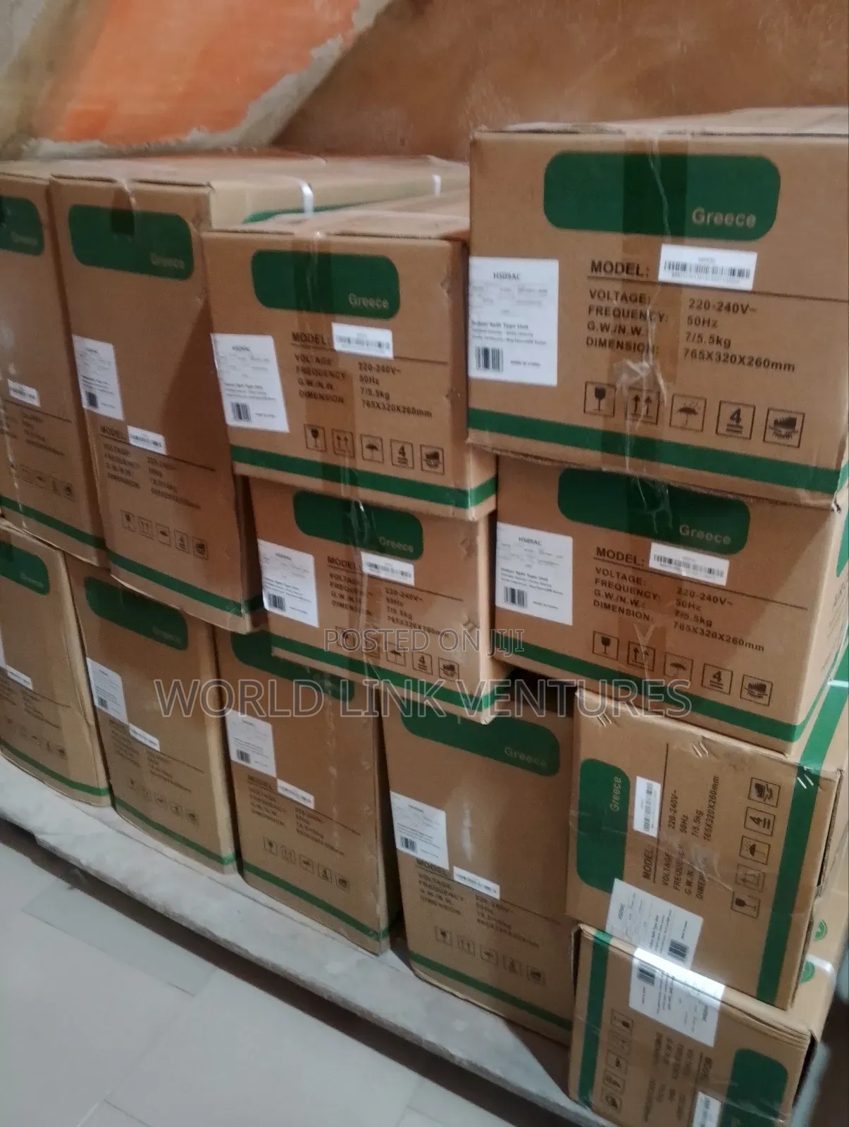 Greece Inverter Air Conditioner 1.5 Hp, Percent Cooper Coil.