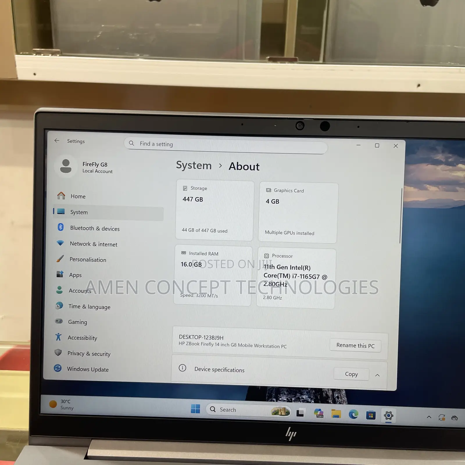 Laptop HP ZBook Firefly G8 16GB Intel Core i7 SSD 512GB