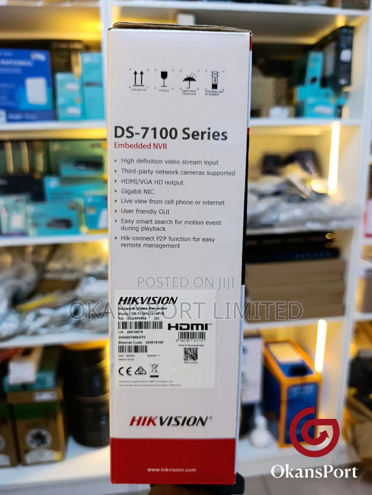 Hikvision NVR 4 8 16 32 Channel Poe Non-Poe Recorder Smart Ai Ds-08