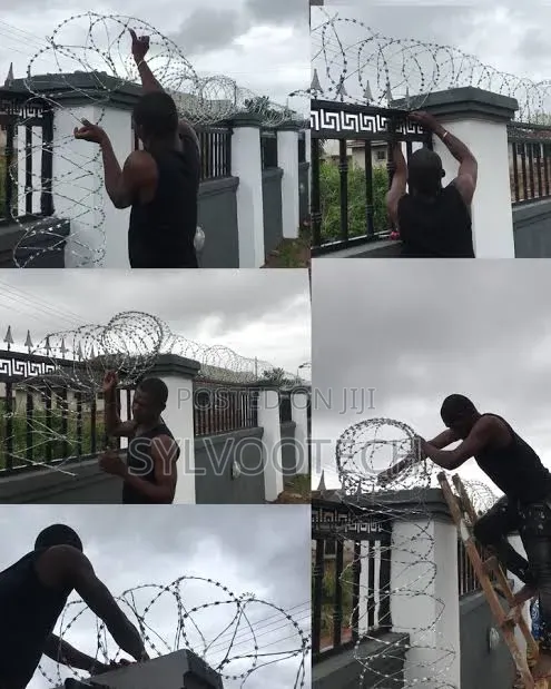 Installation Of Barb Wire