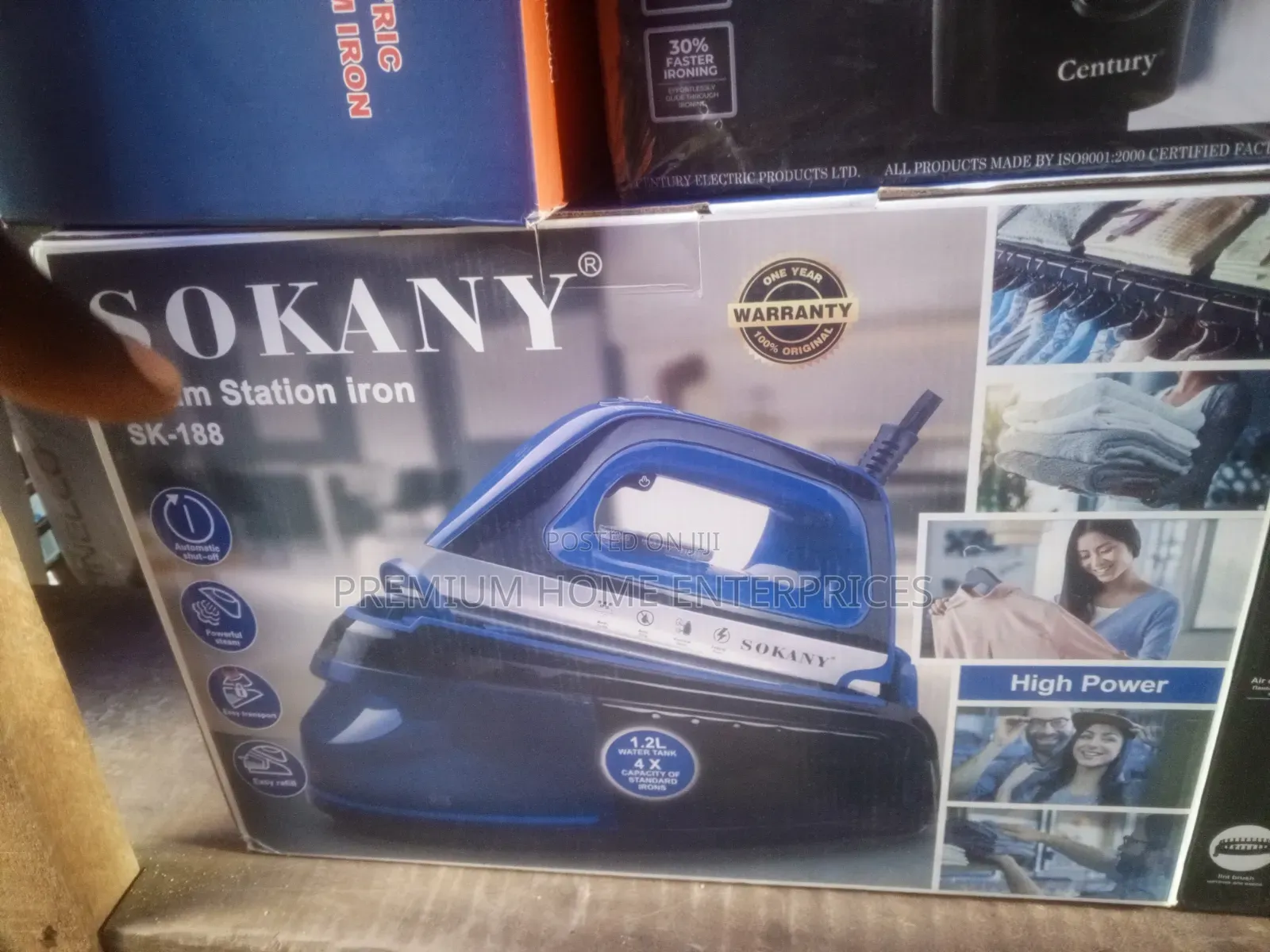 Sokany Sk-188 Anti-limescale Steam Iron Station - 2400w