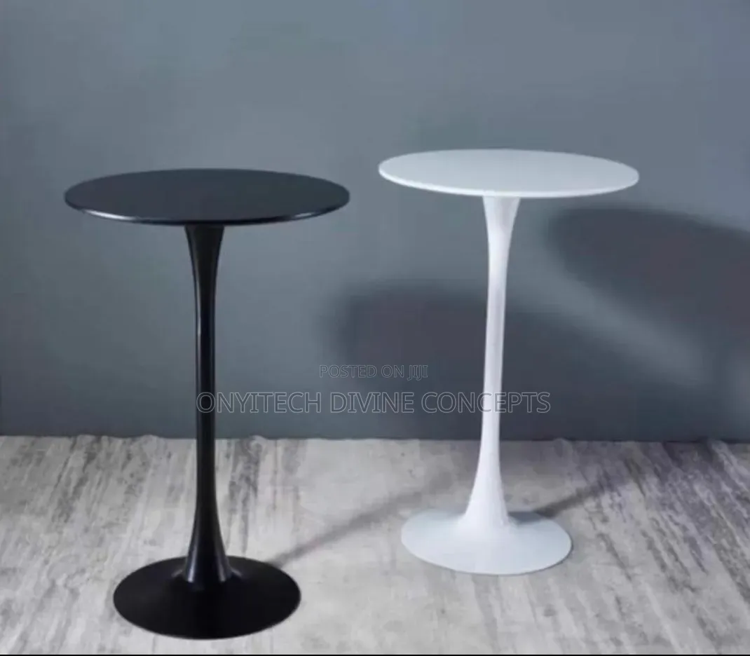 Bar Stand Table Black and White