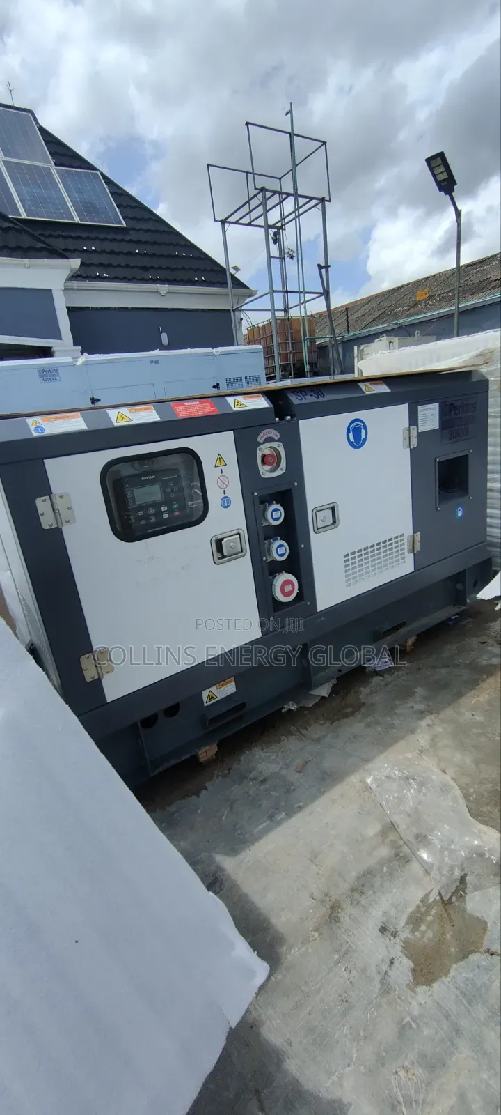 30kva Brand New Uk Perkins Soundproof Copper Coil Generator