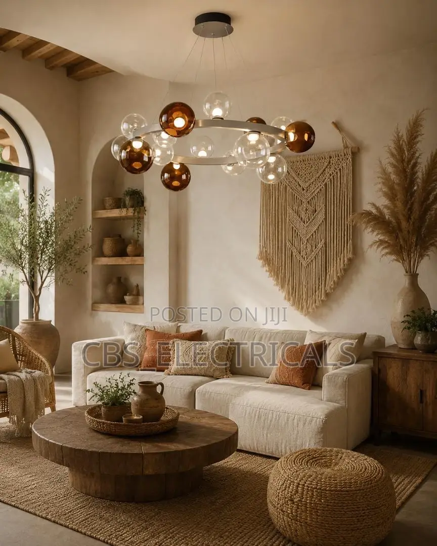 Glass Globe Chandelier