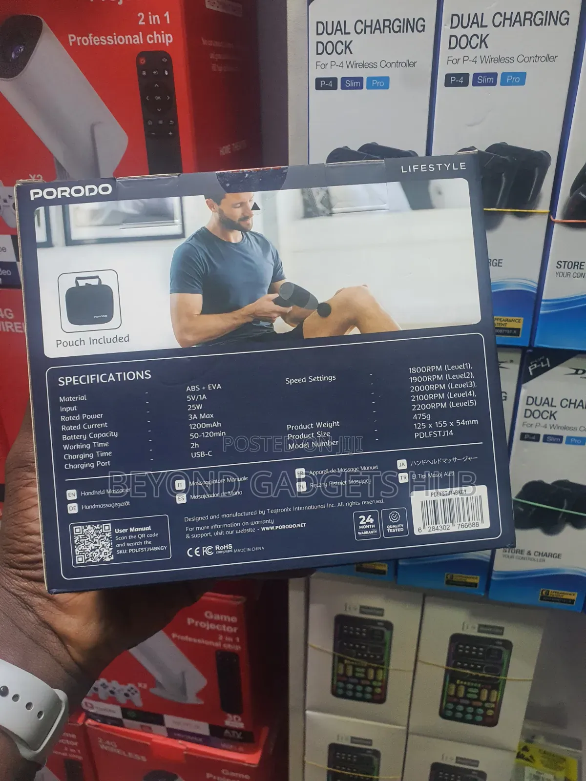 Porodo Easyon Handheld Massager