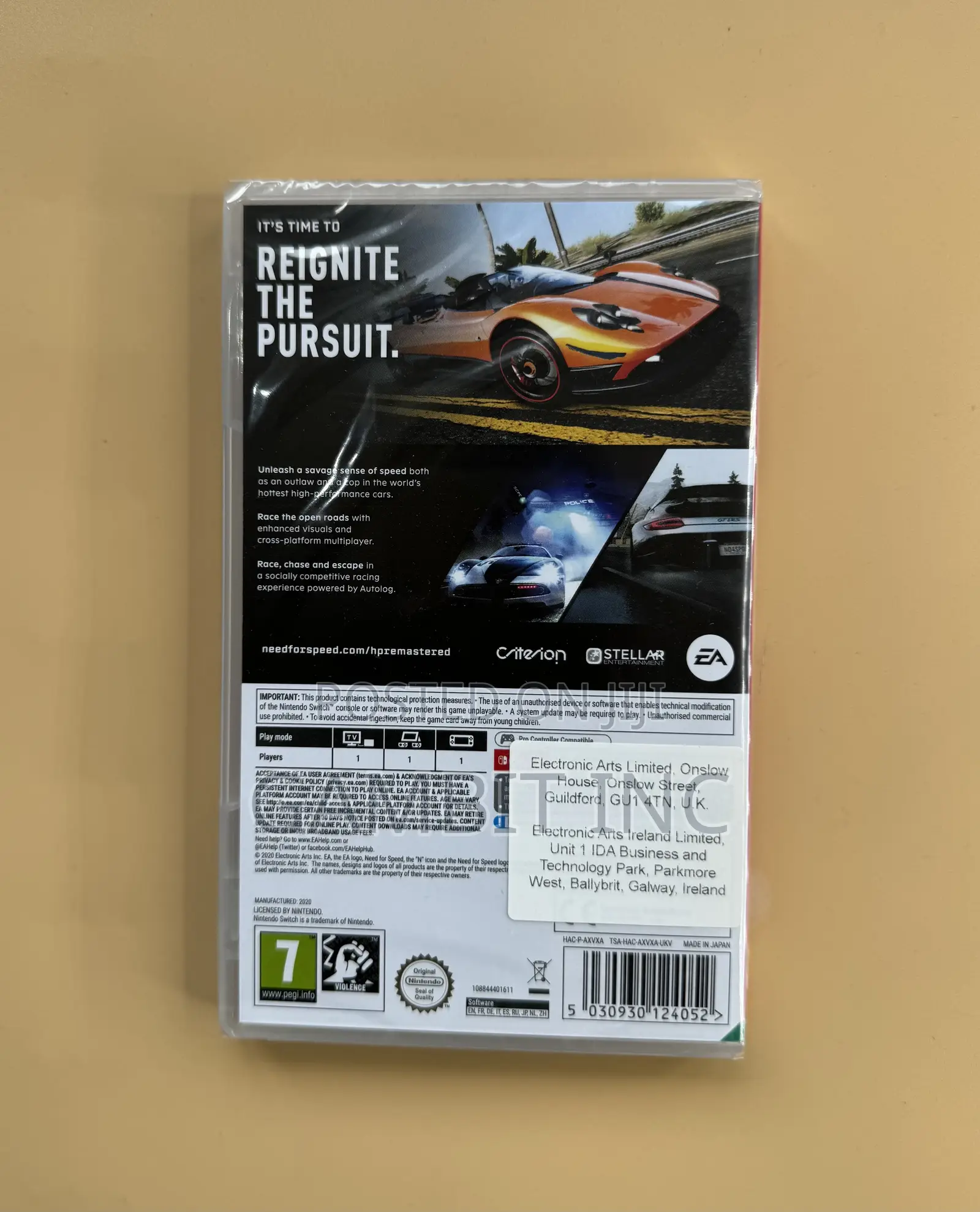 Nintendo Switch Need for Speed Hot Pursuit Remastered