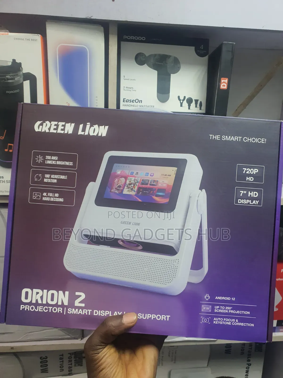 Green Lion Orion 2 Smart Projector With Inbuilt Battery