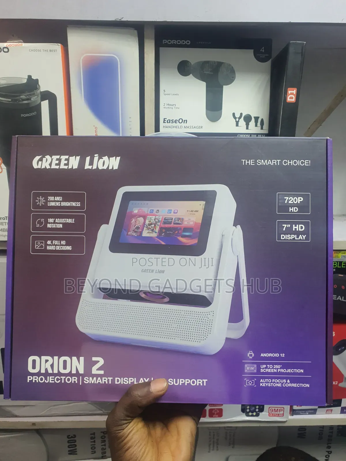 Green Lion Orion 2 Smart Projector With Inbuilt Battery