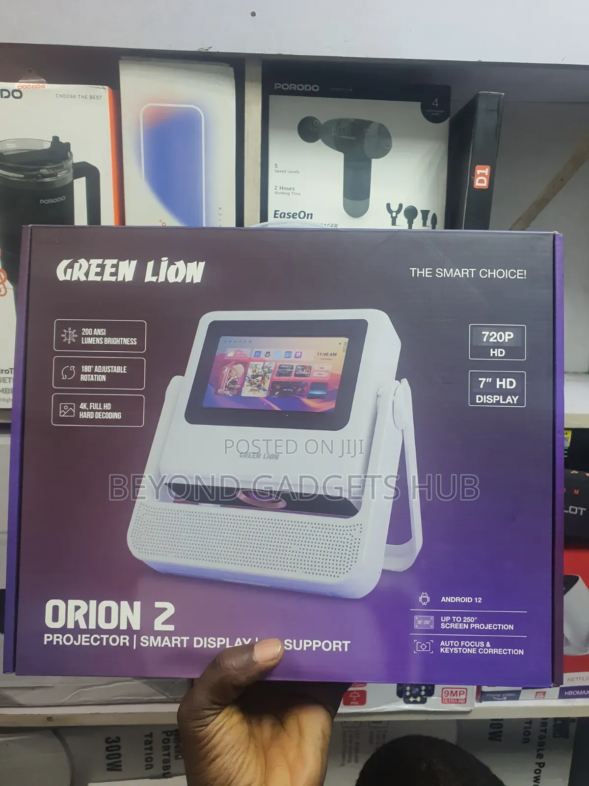 Green Lion Orion 2 Smart Projector With Inbuilt Battery