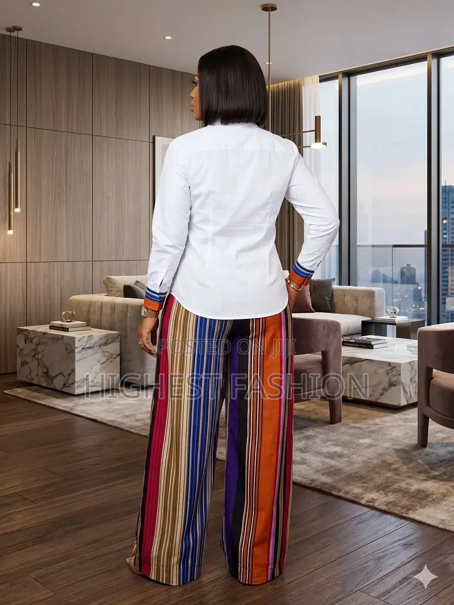 Aso Oke Pants and White Shirt - Style 458