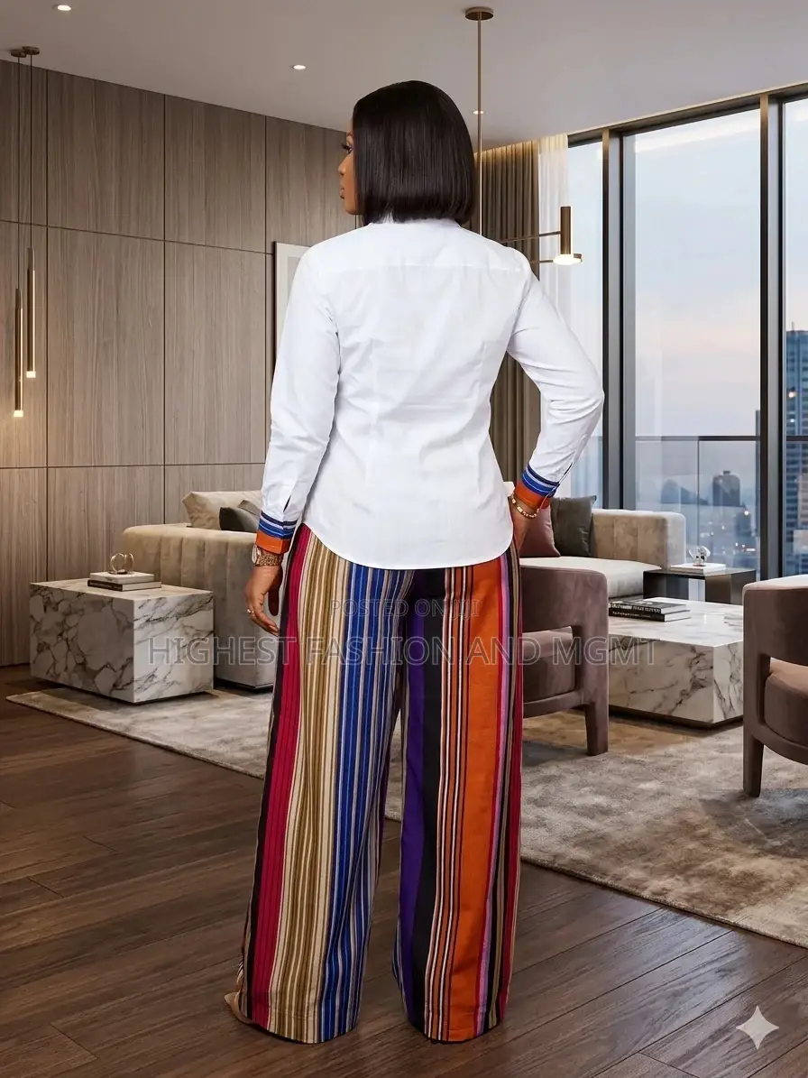 Aso Oke Pants and White Shirt - Style 458