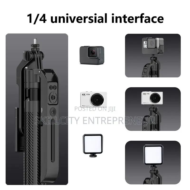 C12 Intelligent Tracking Selfie Stick Quadrapod{4 Legs}