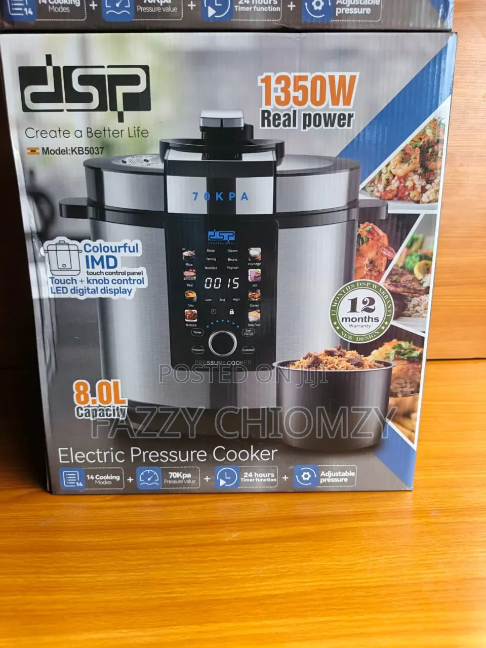 DSP 8liter Electric Pressure Cooker