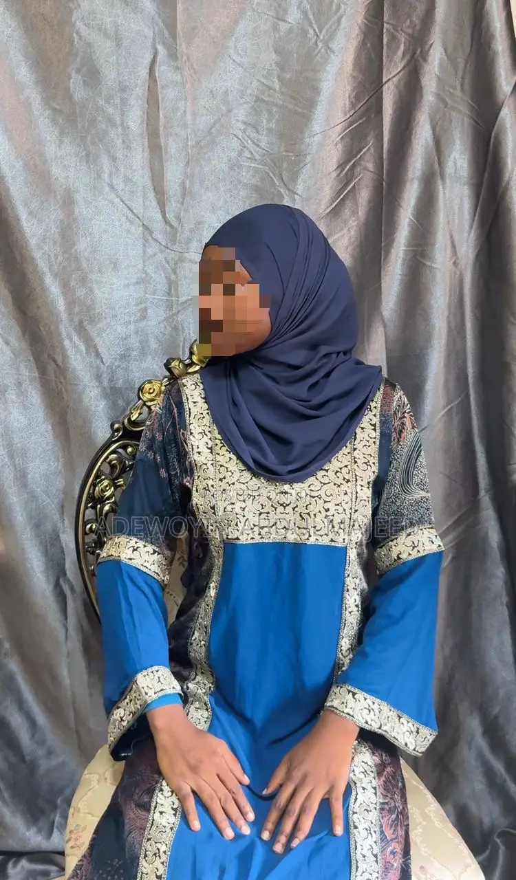 Arabian Blue Kaftan Abaya Length 56/57