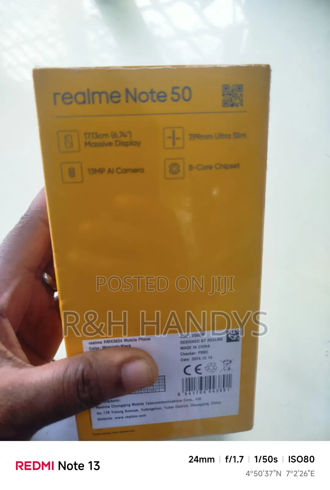New Realme Note 50 256 GB Black