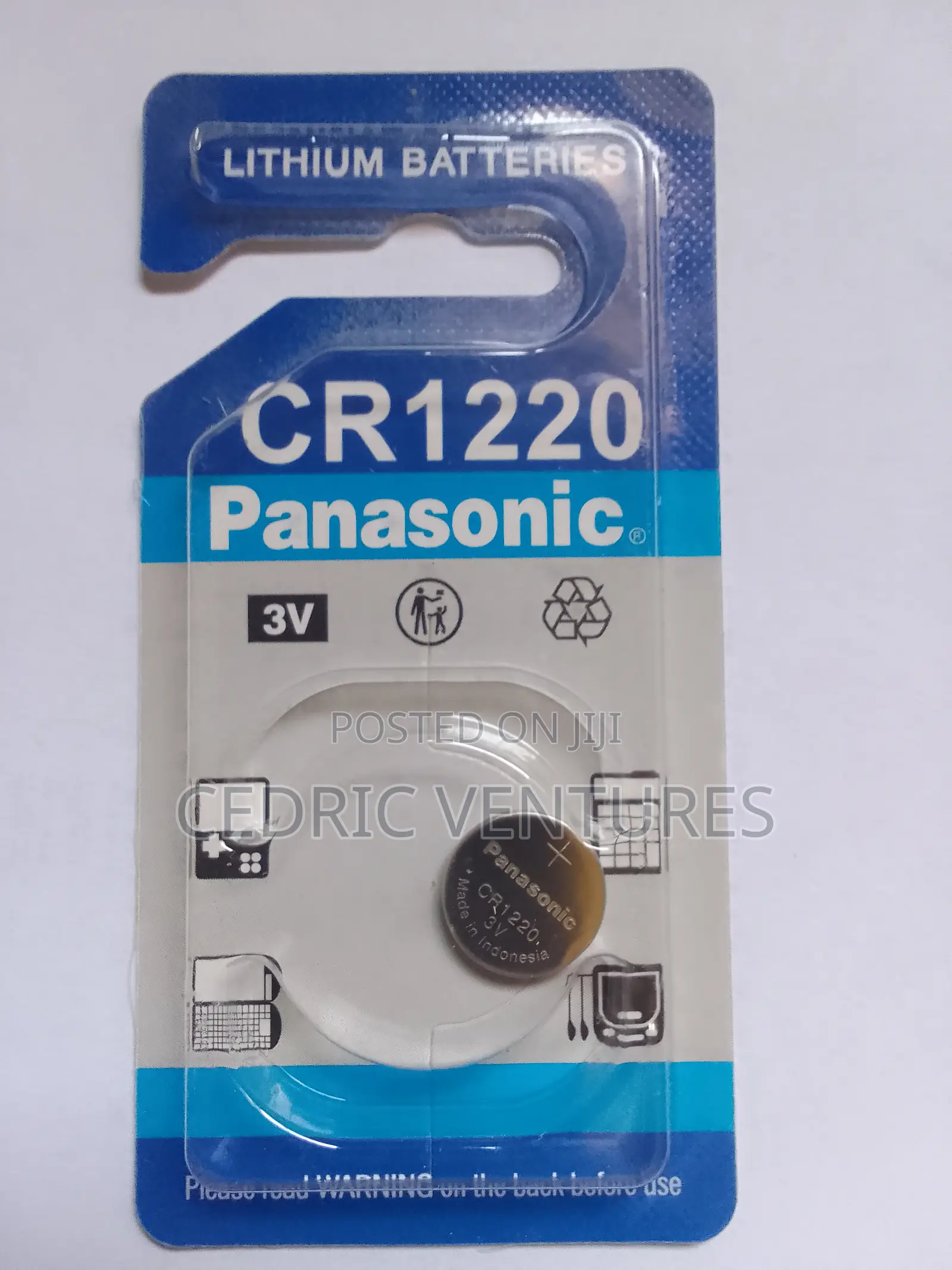 Panasonic Cr1220 Lithium Cell 3v Battery