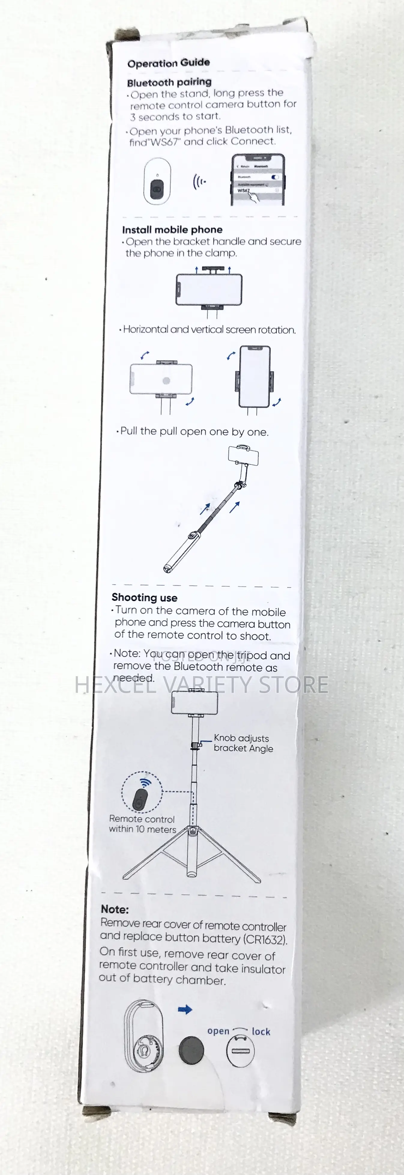 Portable Bluetooth Selfie Stick Tripod for Smartphones