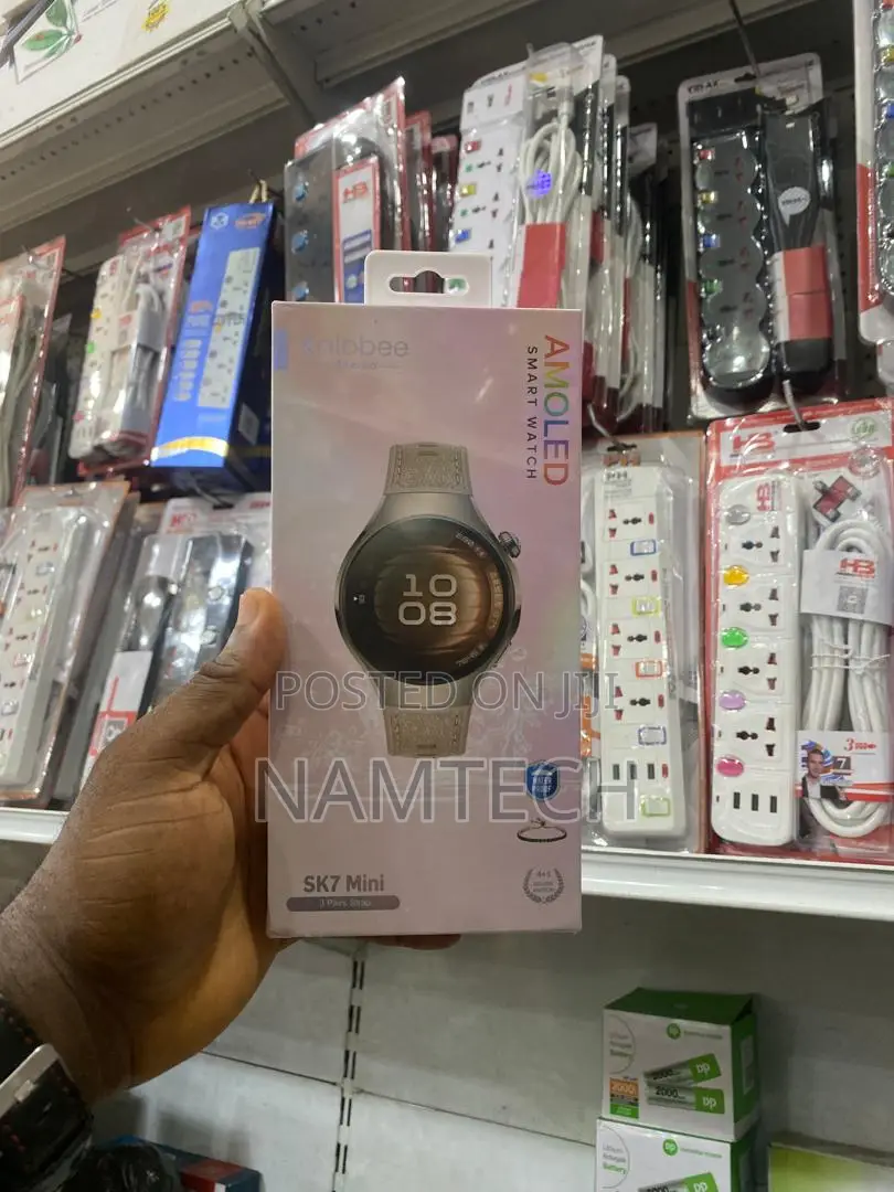 Kalobee Sk7 Mini Amoled Smartwatch - With 3 Interchangeable Straps