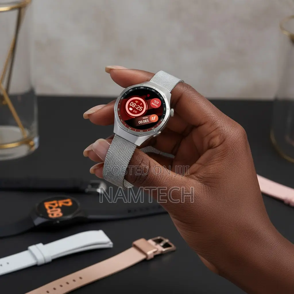 Kalobee Sk7 Mini Amoled Smartwatch - With 3 Interchangeable Straps