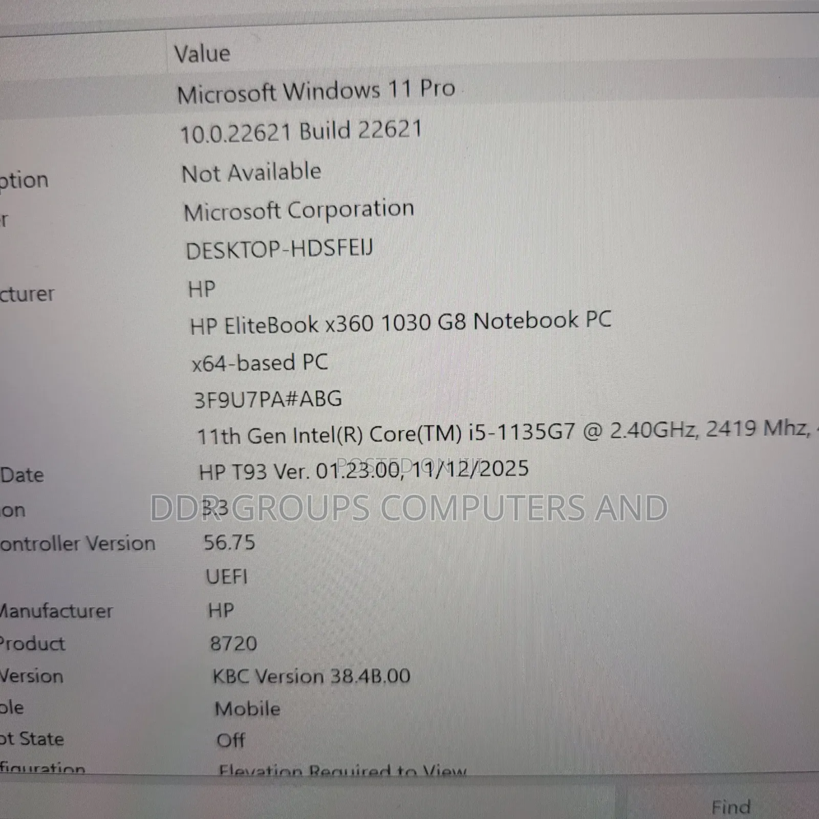 Laptop HP EliteBook x360 1030 G8 8GB Intel Core i5 SSD 256GB