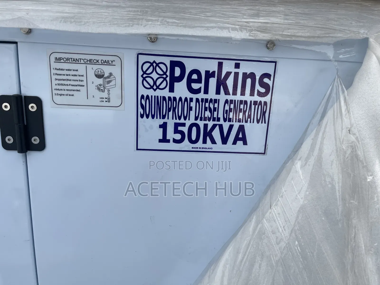 Perkins 150kva Soundproof Diesel Generator – Clean Reliable
