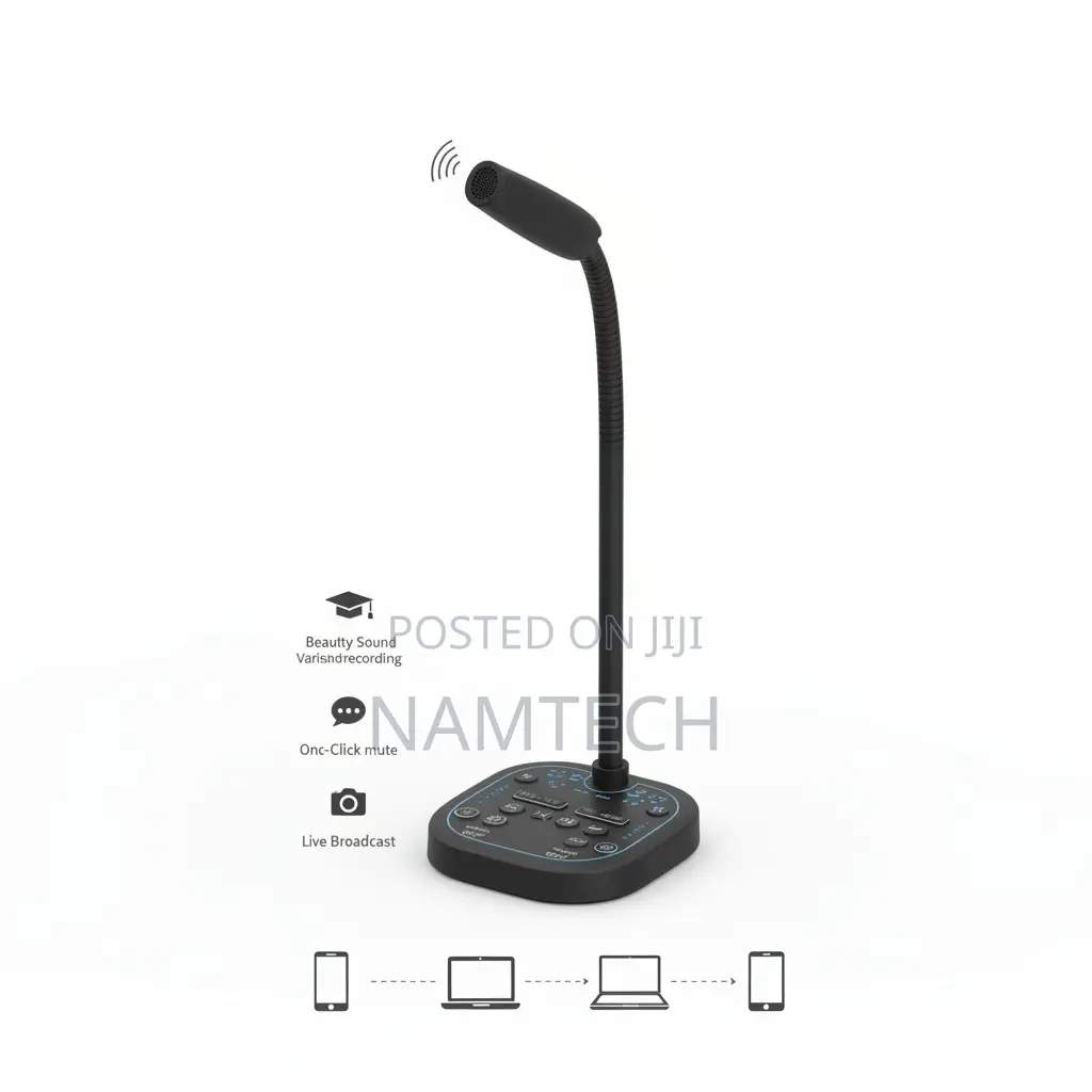 Meisheng Mk-100 Variable Voice Changer Desktop Microphone - Anc