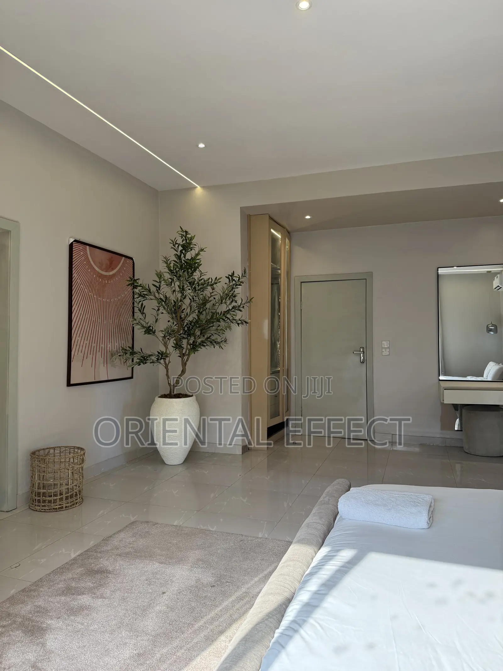 Artificial Wide Olive Tree in Textured Off-White Lake Pot – Home Decor